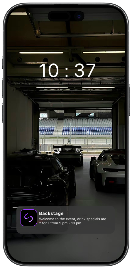 Geofence marketing on iPhone